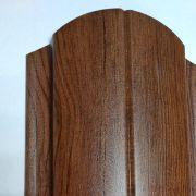Штакетник металлический ELLIPSE ширина 126мм цвет античный дуб 0,45 мм