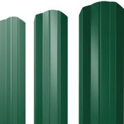 Штакетник металлический М-100, 0.4м цвет 6005-зеленый мох.