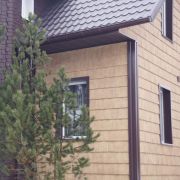 Фасадная панель Я-Фасад 1631х262мм Сибирская дранка Янтарь 0.42м2 ПВХ