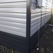 Сайдинг металлический 0,4мм 7024-серый графит корабельная доска