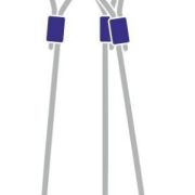 Строп канатный с 3 крюками 1Тх2М