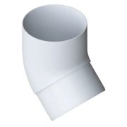 Колено 45° диаметр 95мм. Альта-Профиль ПВХ Белое